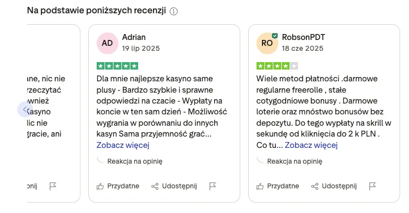 Bison Casino opinie na trustpilo