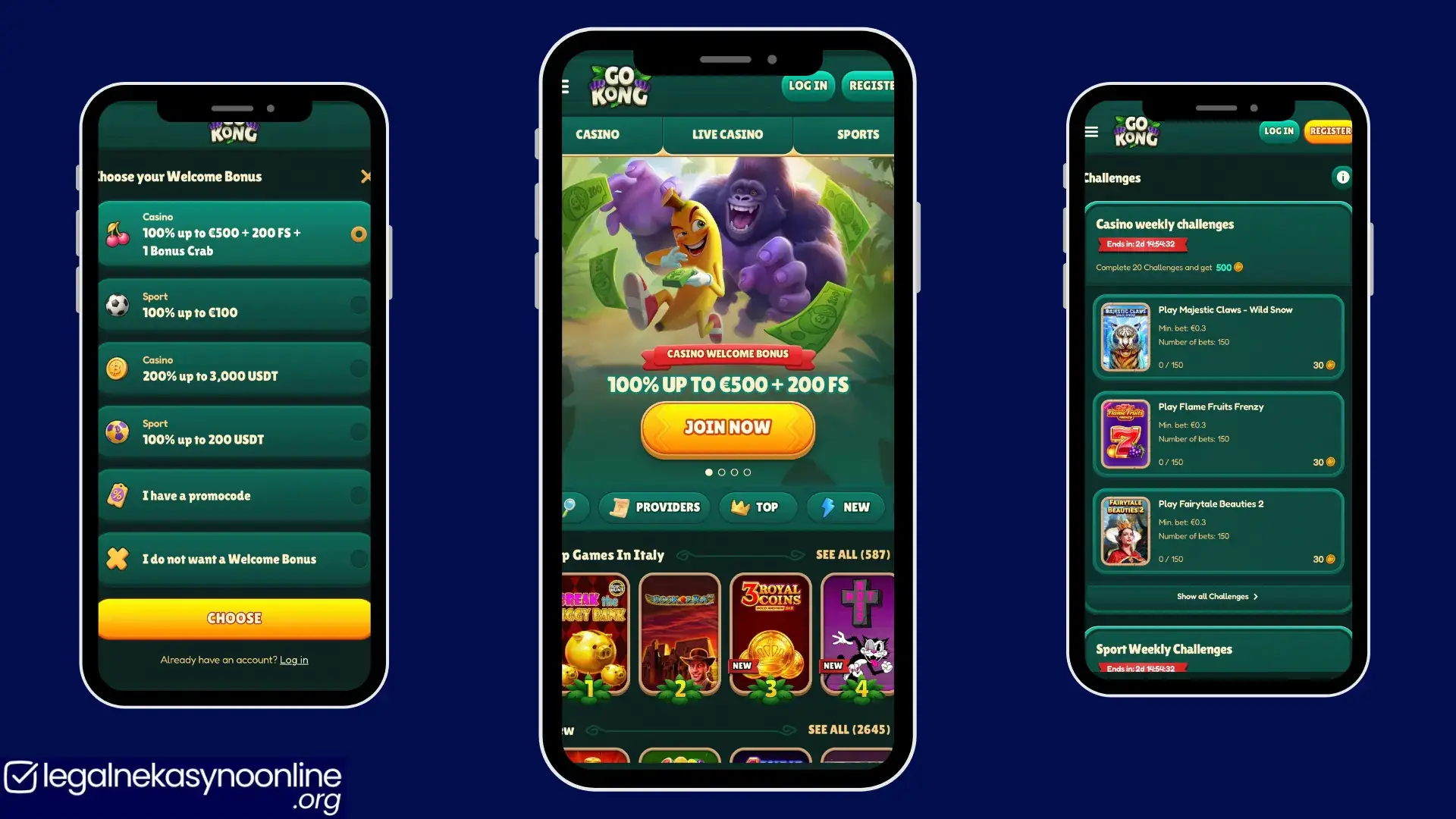 Gokong casino na telefonie, strona glowna, promocje i rejestracja