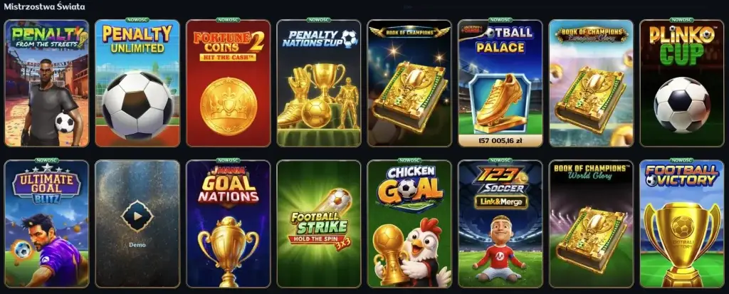Gry na Mundial w kasynie Millioner