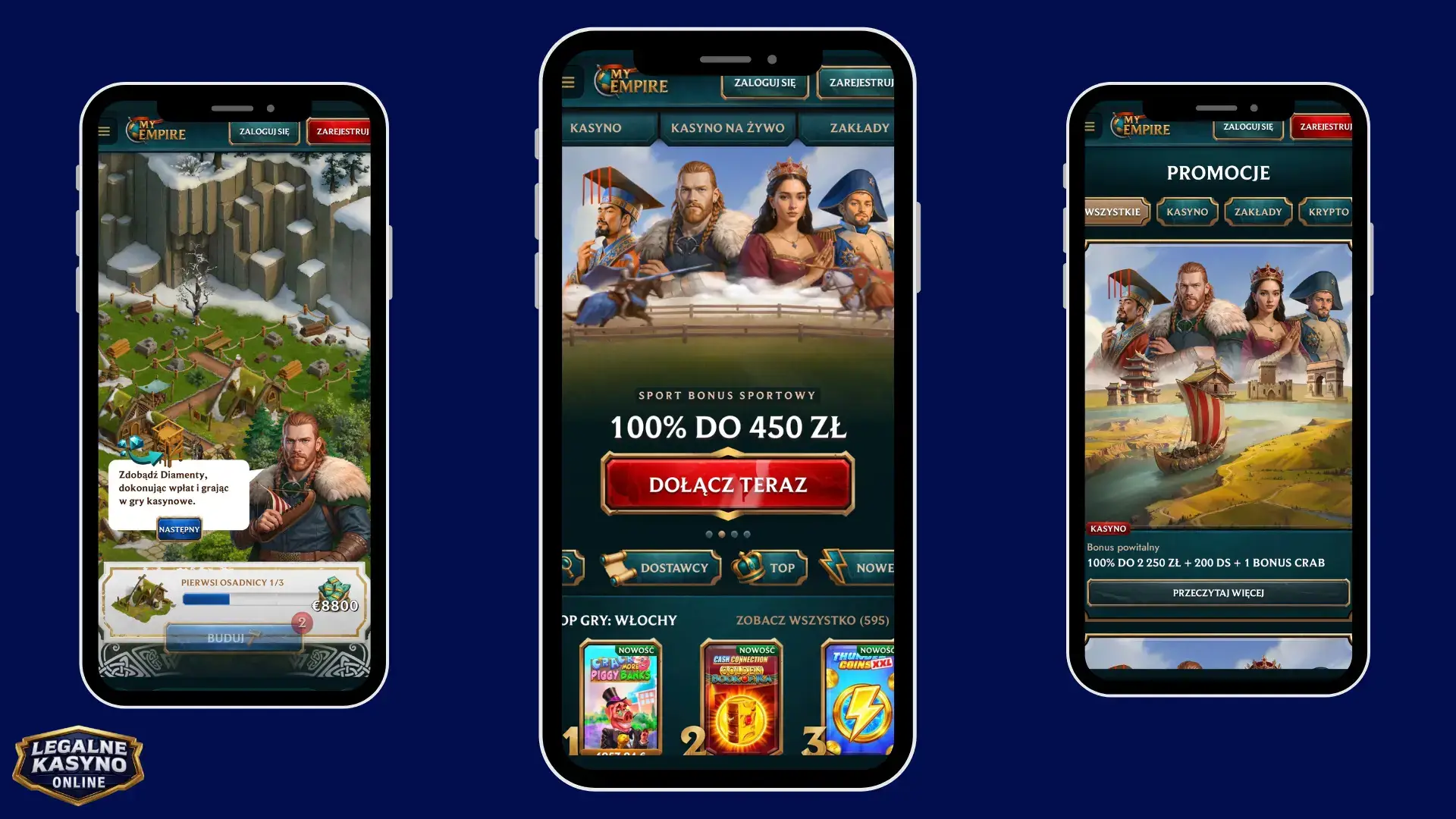 Myempire casino mobile website