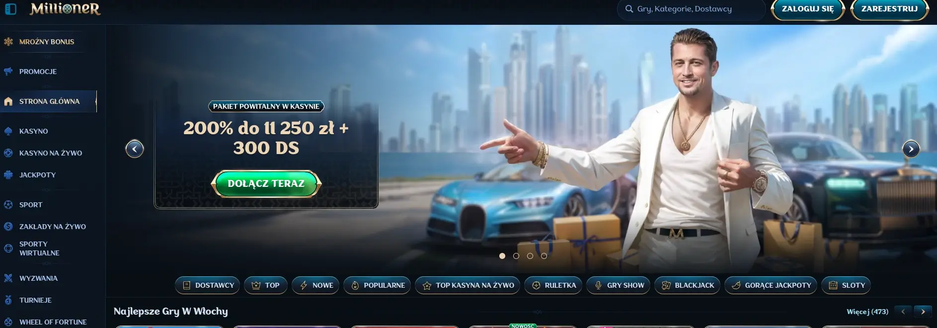 millioner casino strona glowna