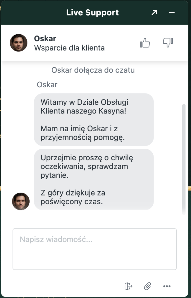 obsługa klienta gokong casino