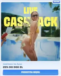 Cashback na żywo w kasynie OnlySpins