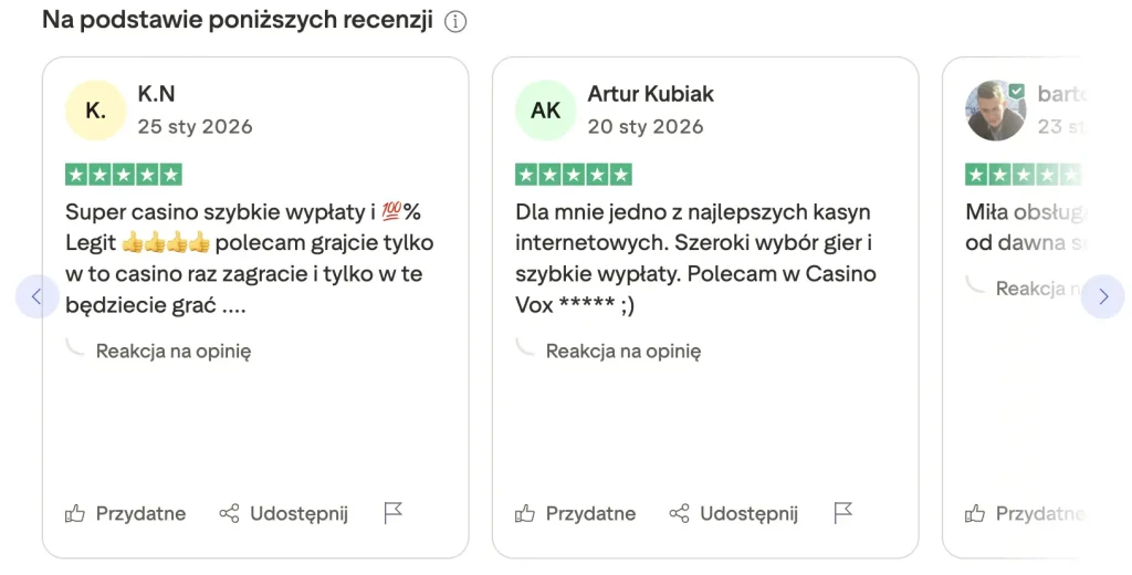 opinie o kasynie vox