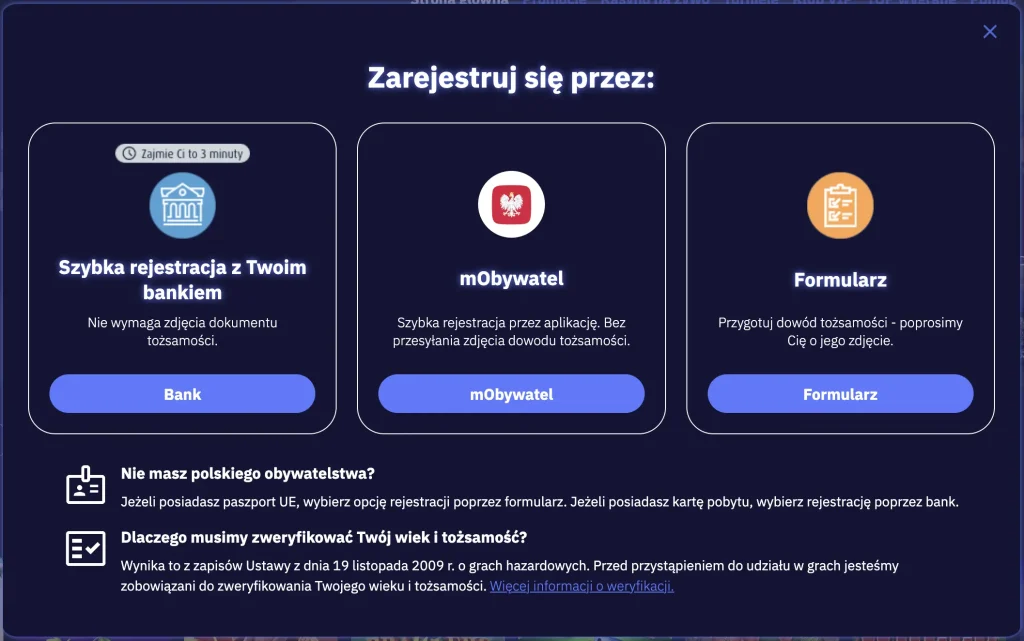 total casino rejestracja