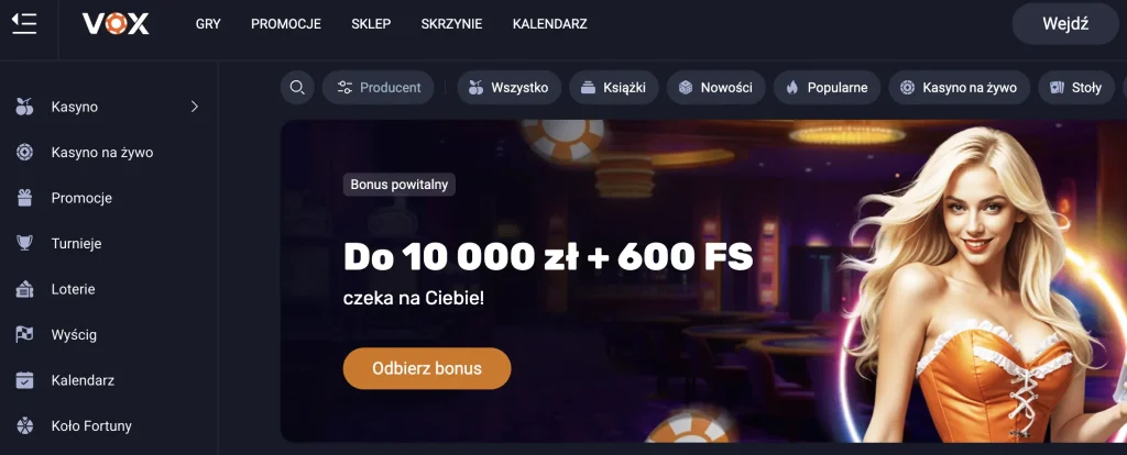 vox kasyno strona główna
