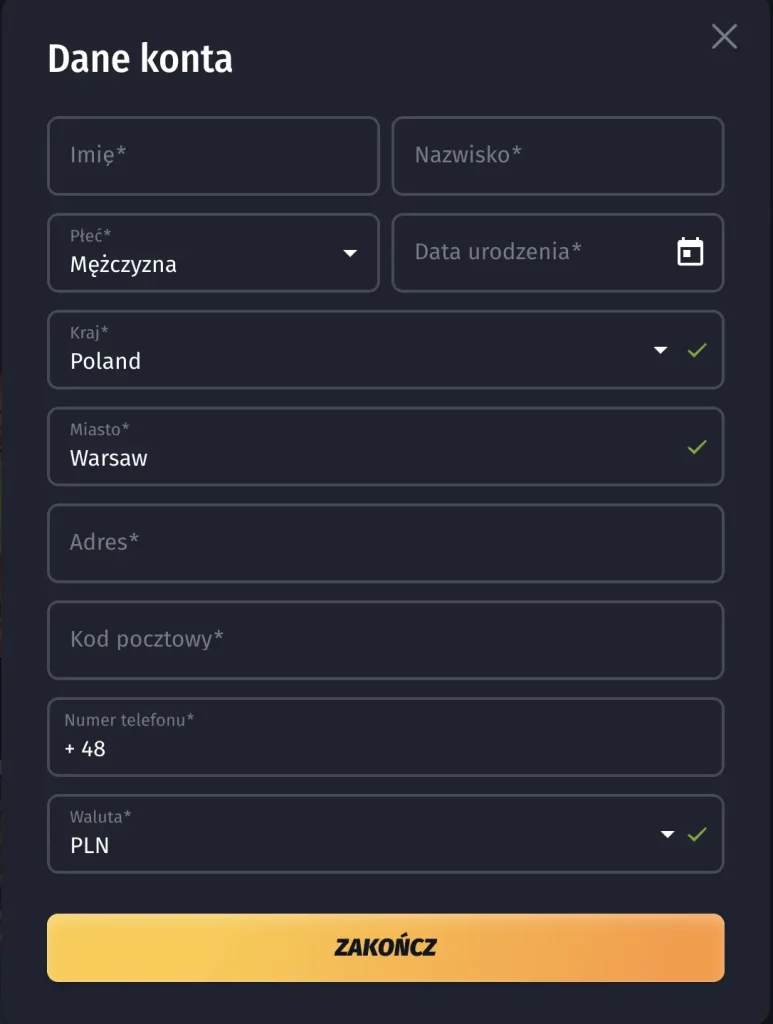 winshark rejestracja